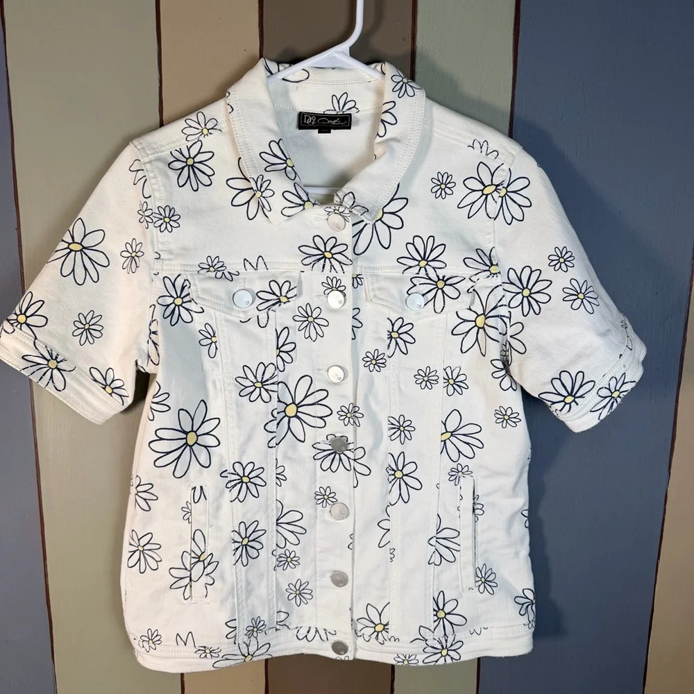 Daisy Denim Jacket-Size:Small - Picture 5 of 8